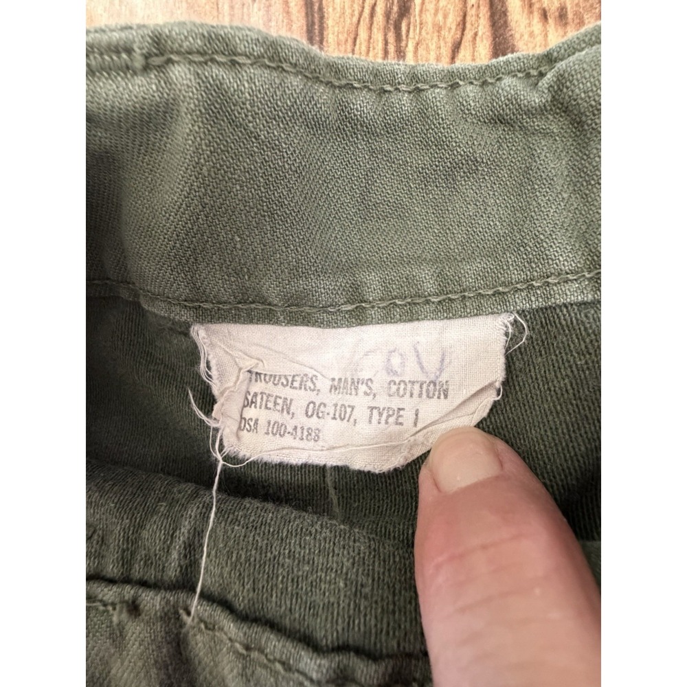 1966 Vietnam OG-107 Set TYPE I Trousers DSA 100-4188 CPT COYLE SF Airborne CIB